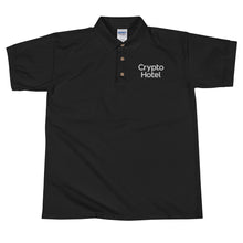 Load image into Gallery viewer, Crypto Hotel Embroidered Polo Shirt
