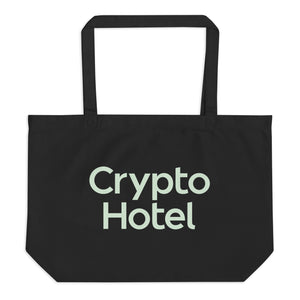 Crypto Hotel Large organic tote bag